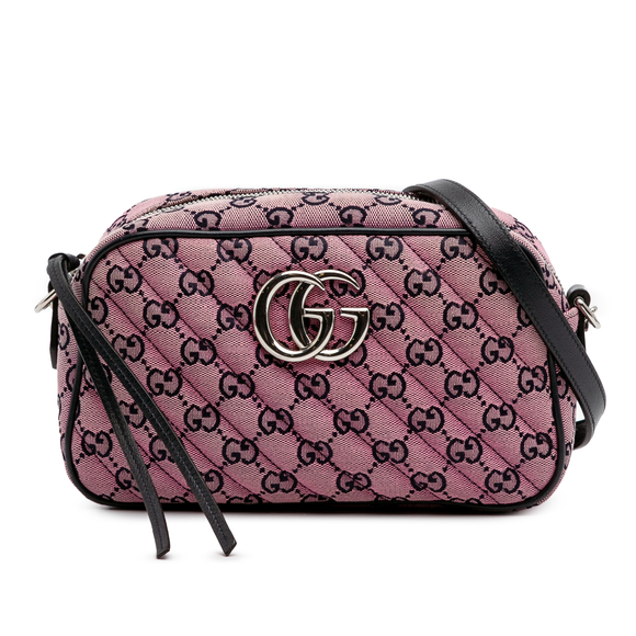 Pre-Loved Gucci Small GG Marmont Matelasse Canvas Crossbody - Picture 1 of 10